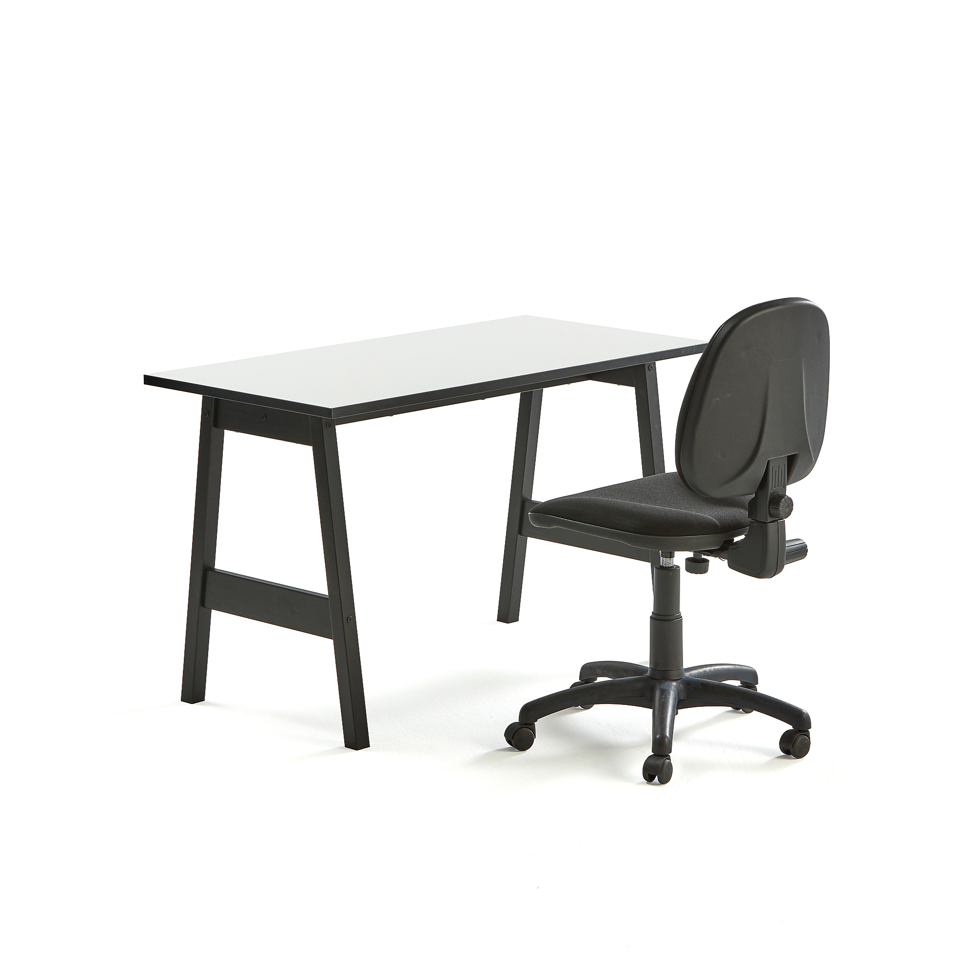 White office desk on sale and chair set