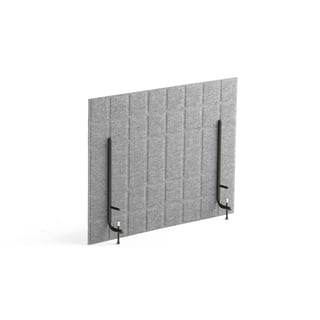 Ścianka biurkowa SPLIT, 800x600 mm, jasnoszary