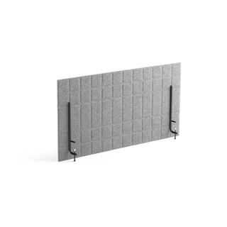 Ścianka biurkowa SPLIT, 1200x600 mm, jasnoszary