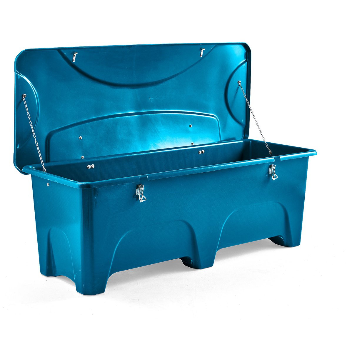 Outdoor storage box, 2400x950x950 mm, 1000 L, blue AJ Products