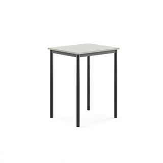 Pöytä BORÅS, 700x600x900 mm, harmaa laminaatti, antrasiitinharmaa