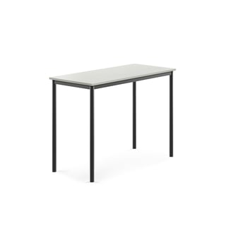 Pöytä BORÅS, 1200x600x900 mm, harmaa laminaatti, antrasiitinharmaa