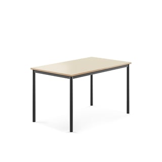 Desk BORÅS, 1200x800x720 mm, birch laminate, anthracite