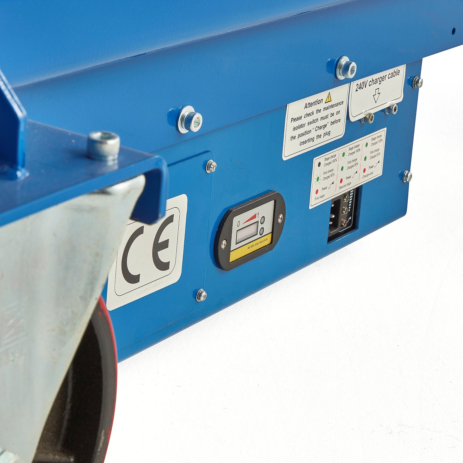 Electric lift trolley TURBO, 1000 kg, 1200x800 mm AJ Products