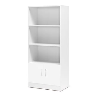 Office cabinet FLEXUS with 3 open shelves, 1725x760x415 mm, white