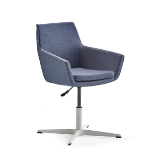 Konferencijska stolica FAIRFIELD, bela, blue siva