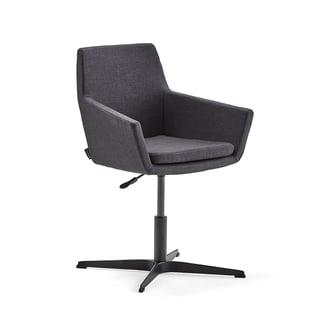 Conference chair FAIRFIELD, black, anthracite