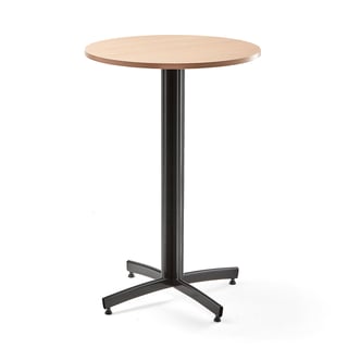Barový stůl SANNA, Ø700x1050 mm, buk, černá