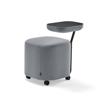 Stuhl IQSEAT mit Tischchen, schwarz/blaugrau