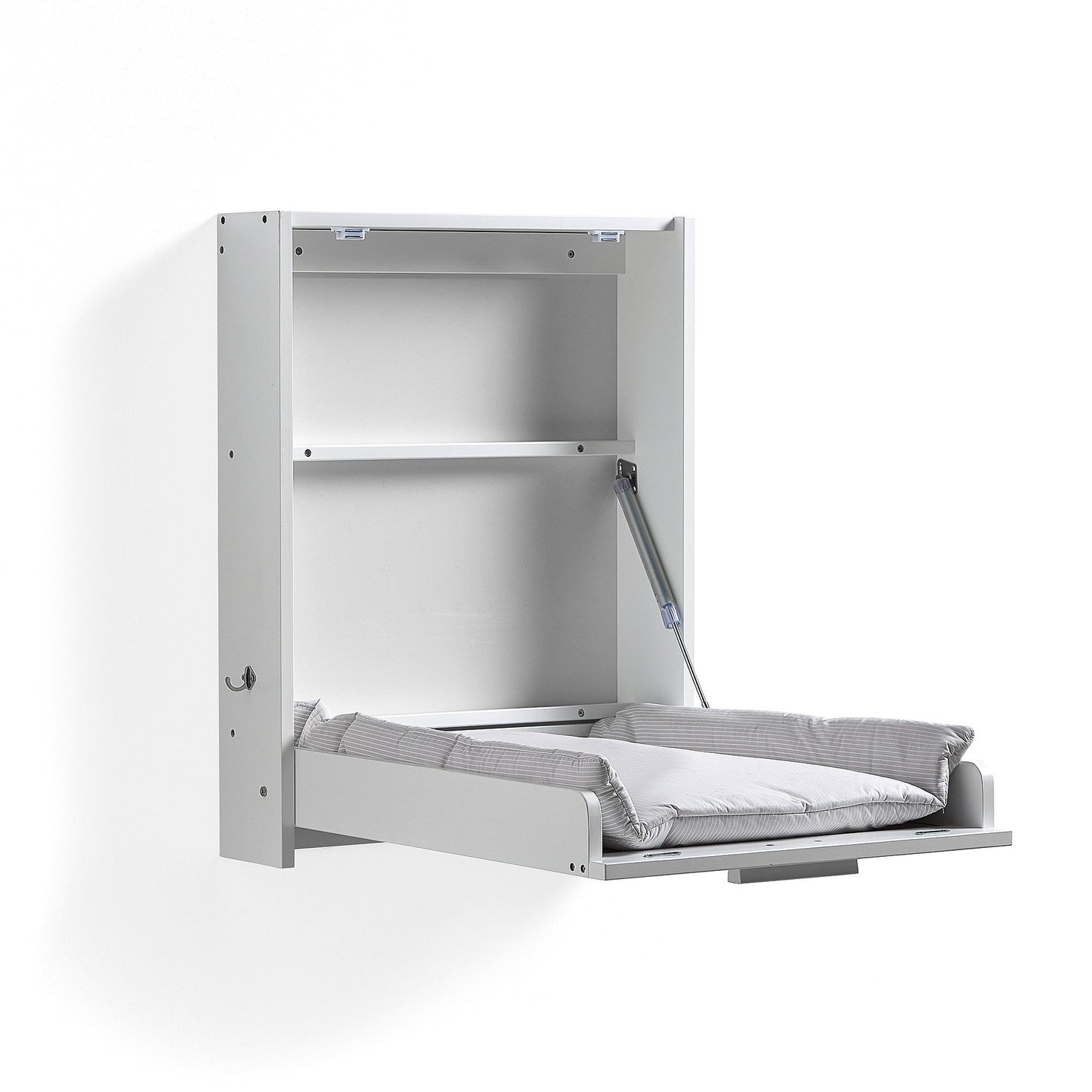 Wallmounted changing table JOLLER including mattress, white AJ Products