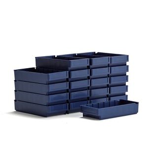 Säilytyslaatikko DETAIL, 400x188x80 mm, sininen, 20 kpl/pk