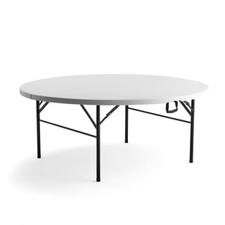 Plastic round folding table MIKA, Ø1830 mm