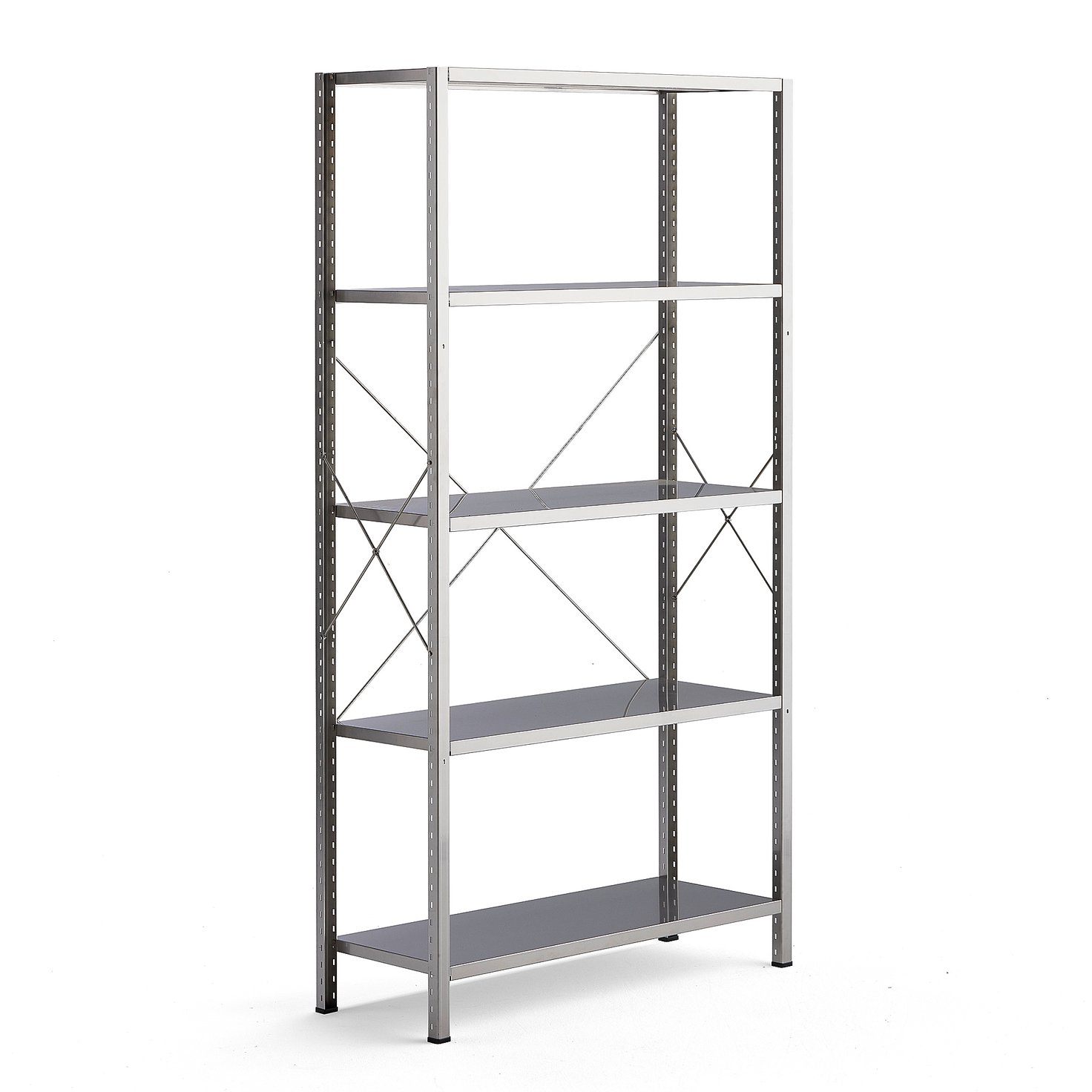 Stainless steel shelving PROOF, basic unit, 2019x1070x400 mm AJ Products