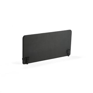 Bordskjerm ZONE, B1400 H650 T36 mm, inkl. svarte beslag, stoff Etna, antrasitt