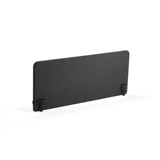 Bordskjerm ZONE, B1600 H650 T36 mm, inkl. svarte beslag, stoff Etna, antrasitt