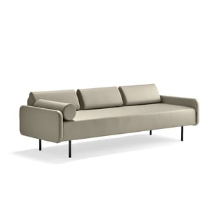 Sofa Trendy, 3-vietė, dirbtinė oda, taupe