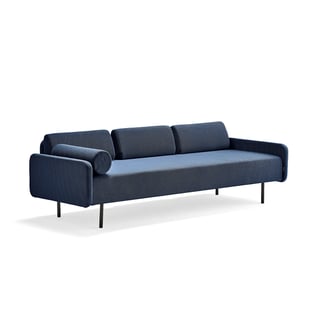 Sofa TRENDY, 3-seter, stoff, marinblå