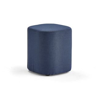 Stool COMFY, wool fabric, navy blue