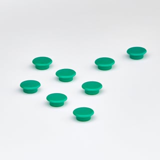 Magneten, Ø 20 mm, grün, 8 Stück/Packung