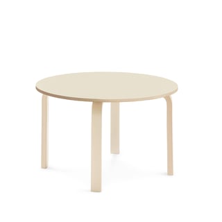 Table ELTON, Ø 900x530 mm, birch laminate, birch
