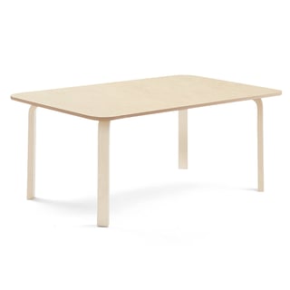 Table ELTON, 1800x800x590 mm, beige linoleum, birch