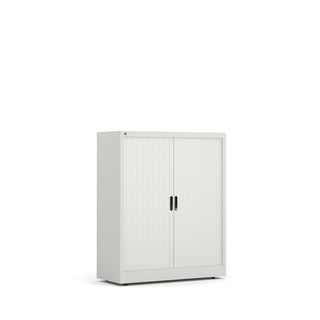 Tambour cabinet STUDIO, 1200x1000x420 mm, grey, grey