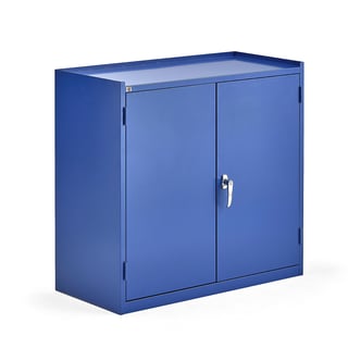 Workshop cabinet SERVE, 2 drawers, 900x950x450 mm, blue
