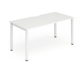 Bench desk EVOLVE, 1 person, 1600x800 mm, white