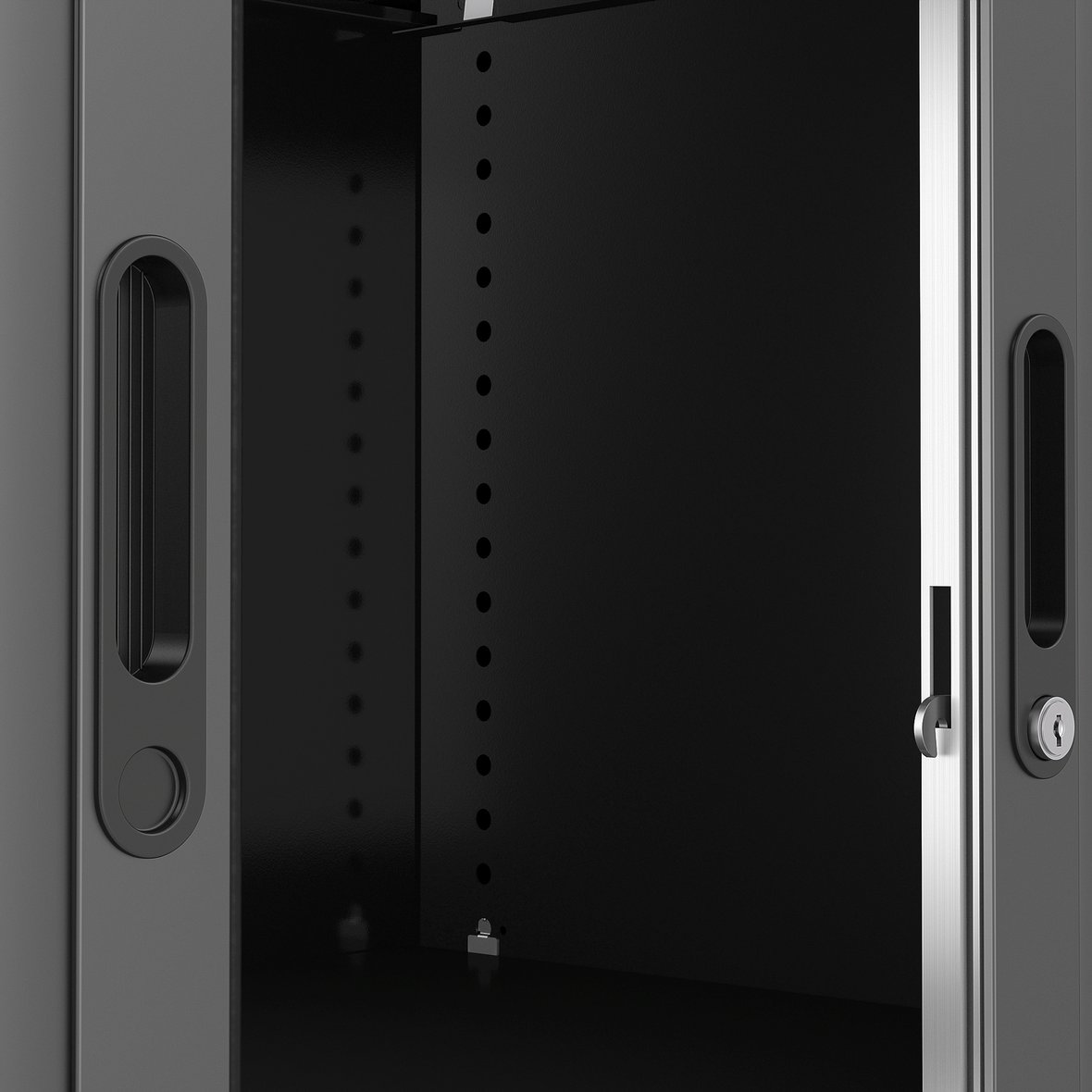 Tambour STUDIO, 1200x1000x420 mm, black, black AJ Products