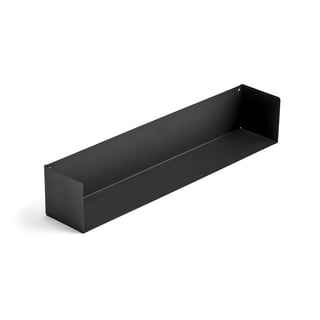 Shelf for desk screen ZONE, 764x140 mm, black