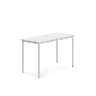 Pöytä BORÅS, 1200x600x760 mm, valkoinen laminaatti, valkoinen