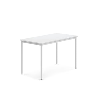 Pöytä BORÅS, 1200x700x760 mm, valkoinen laminaatti, valkoinen