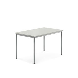 Pöytä BORÅS, korkeapainelaminaatti HPL, 1200x800x720 mm, harmaa, hopeanharmaa