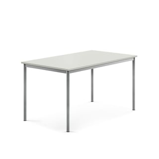 Pöytä BORÅS, korkeapainelaminaatti HPL, 1400x800x720 mm, harmaa, hopeanharmaa