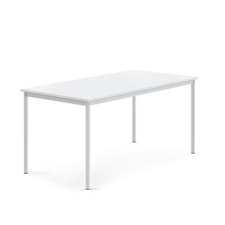 Desk BORÅS, 1600x800x720 mm, white laminate, white
