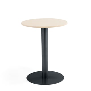 Bāra galds, Ø700x900 mm, bērzs, antracīts