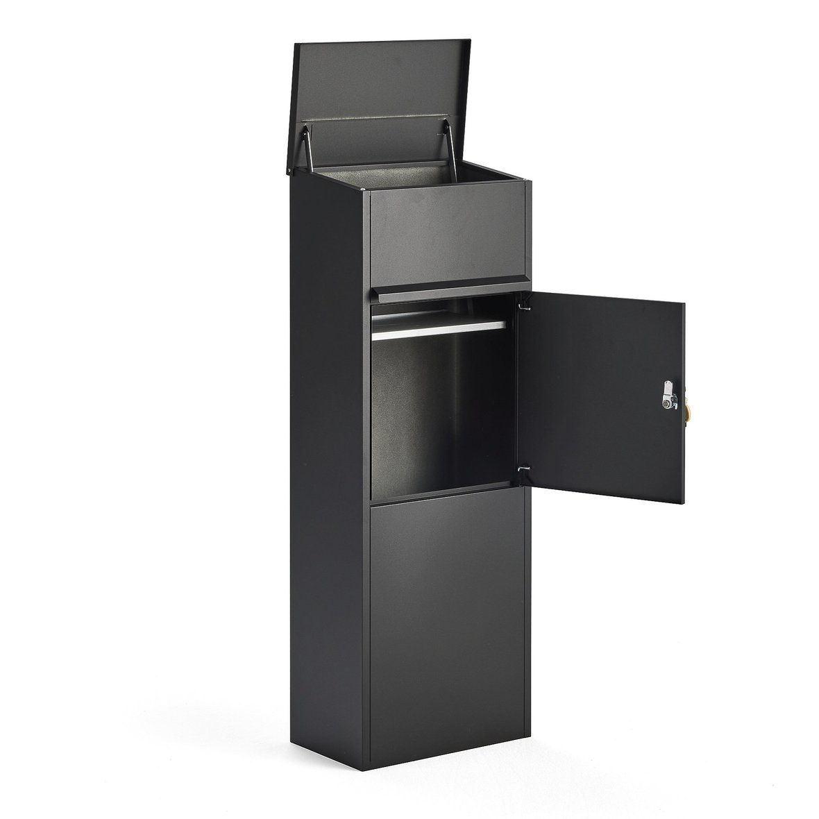 Mail box PARCEL, 1050x380x230 mm, black AJ Products