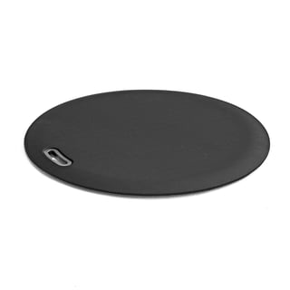 Standing desk mat SPOT, Ø 600 mm, black