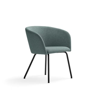 Chair JOY, black, turquoise