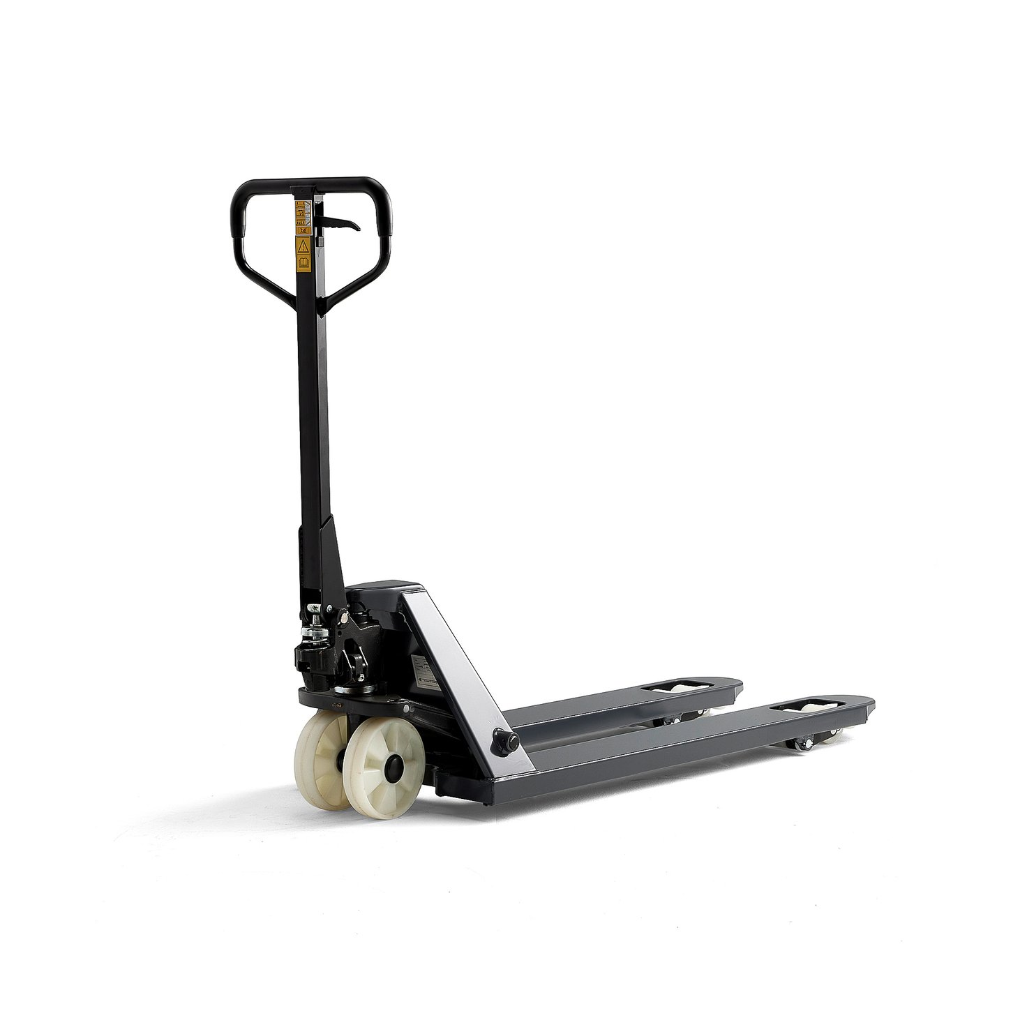 Quick lift pallet truck BOOST, 2000 kg, L 1150 mm, tandem, nylon, grey