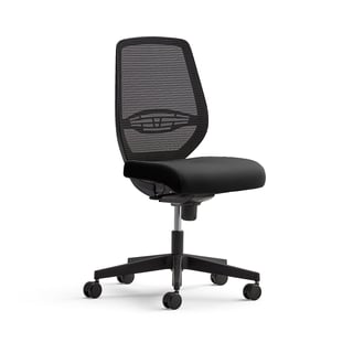 Krzesło biurowe MARLOW, czarne siedzisko