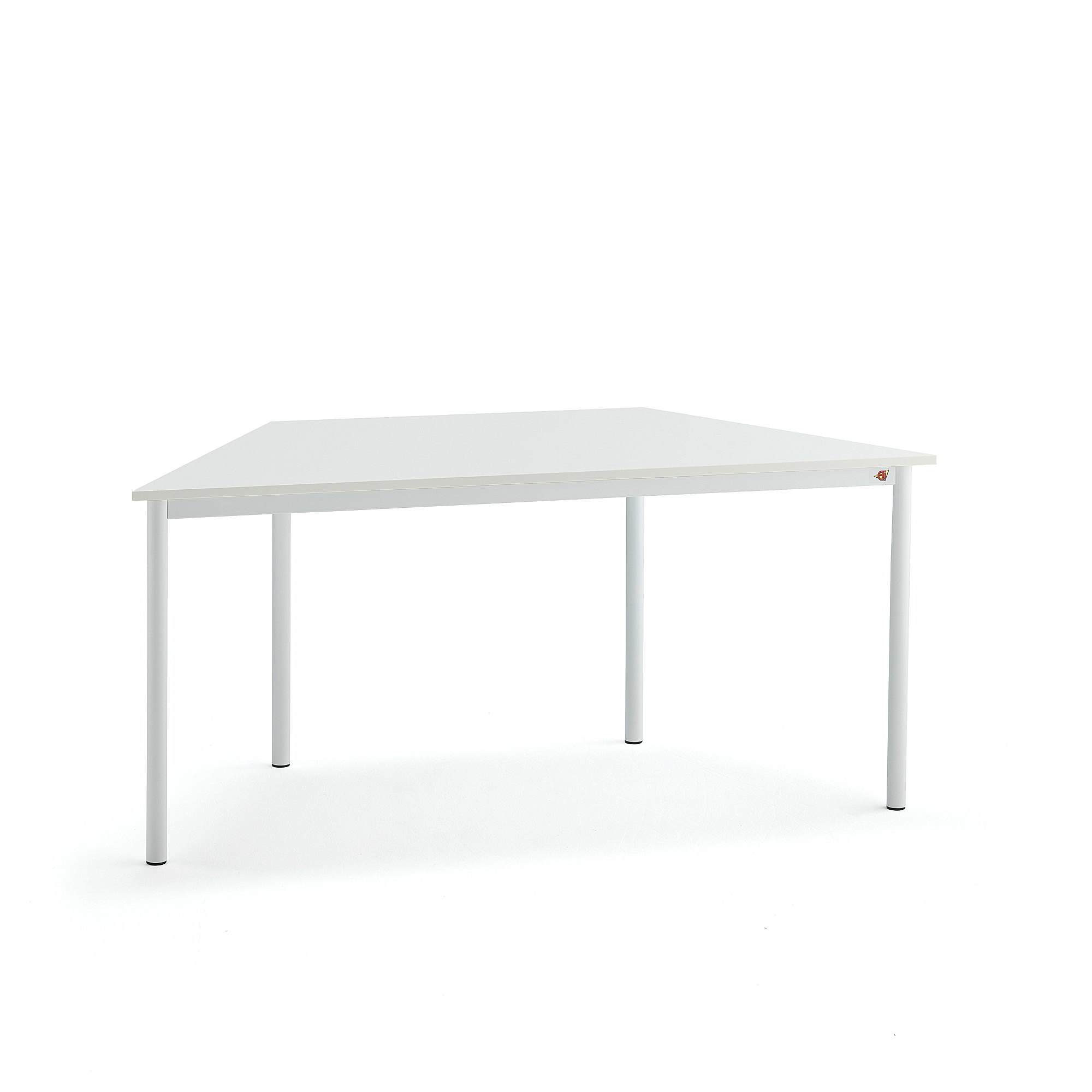 White shop laminate desk