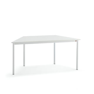 Tisch BORÅS TRAPETS, 1600x800x720 mm, Laminat weiß, weiß