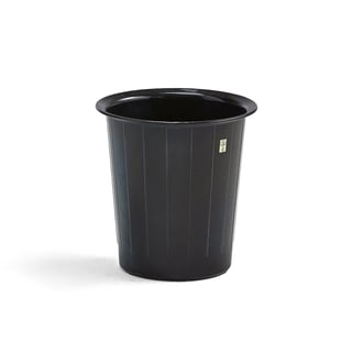 ESD waste paper basket, Ø 300x320 mm, 14 L, black