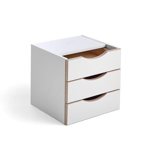 Drawer insert RICO, 3 drawers, white