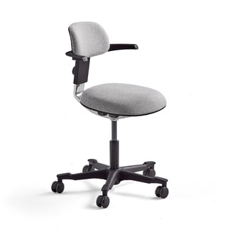 Krzesło biurowe NEWBURY, czarno-szary