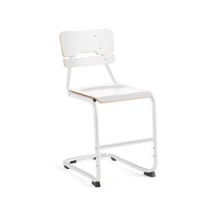 Skolēnu krēsls LEGERE I, augstums 500 mm, balts, balts