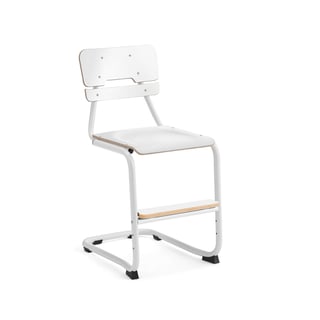 Skolēnu krēsls LEGERE III, augstums 500 mm, balts, balts
