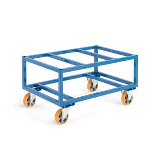 Pallet trolley OUTLINE, 1000 kg load, Ø 160 mm PU wheels, 1200x800x625 mm