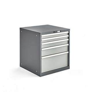 Workshop drawer unit CROWN, 800x717x725 mm, 5 drawers
